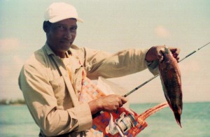 2. fisherman with his catch